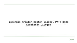 Lowongan Kreator Konten Digital PATT BPJS Kesehatan Cilegon