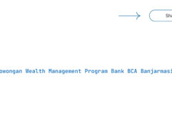 Lowongan Wealth Management Program Bank BCA Banjarmasin Tahun 2025 (Lamar Sekarang)