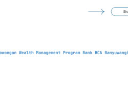 Lowongan Wealth Management Program Bank BCA Banyuwangis Tahun 2025 (Resmi)