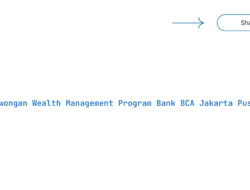 Lowongan Wealth Management Program Bank BCA Jakarta Pusat Tahun 2025